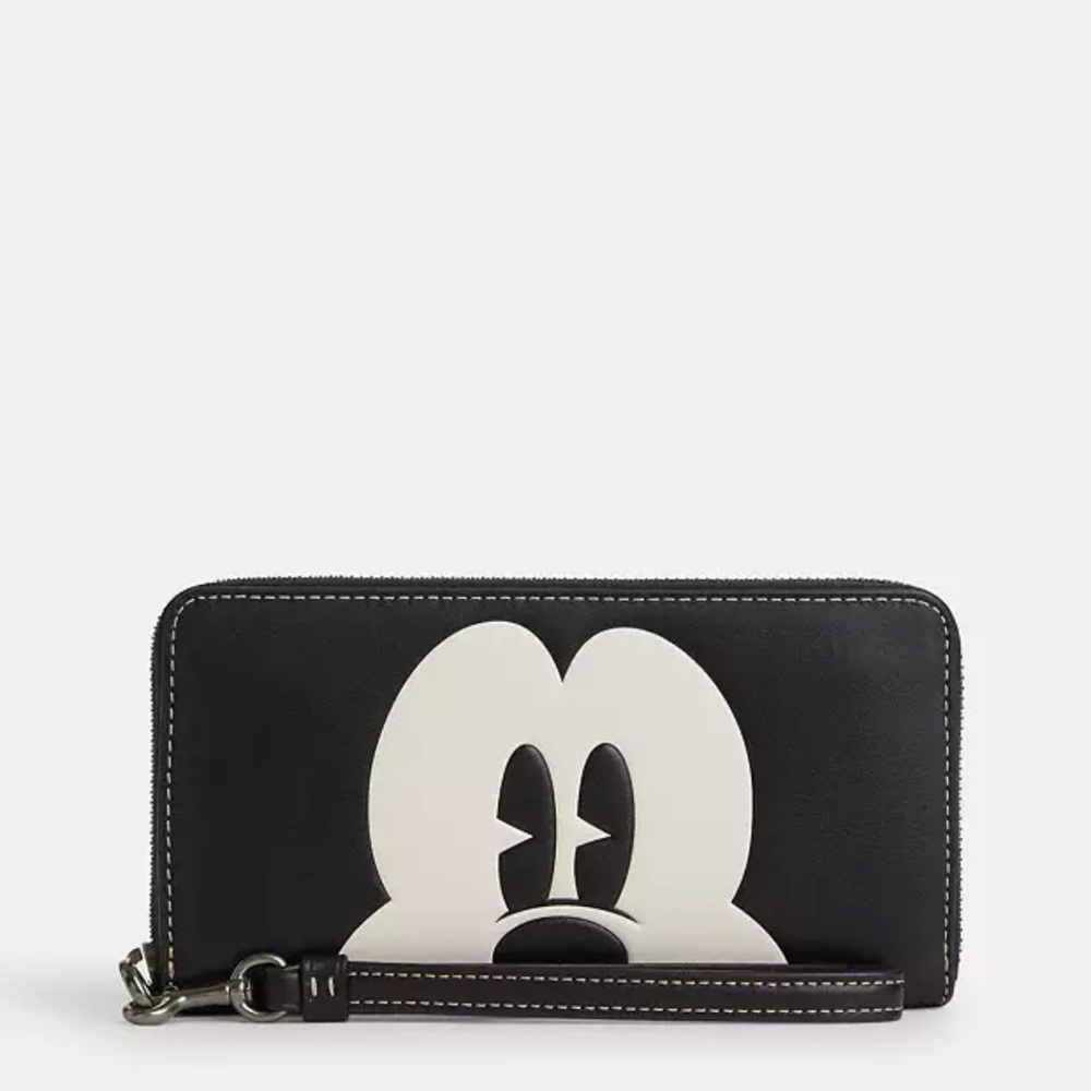 Disney X Coach NWT 100th Anniversary Long Zip Around Wallet With Mickey Mouse